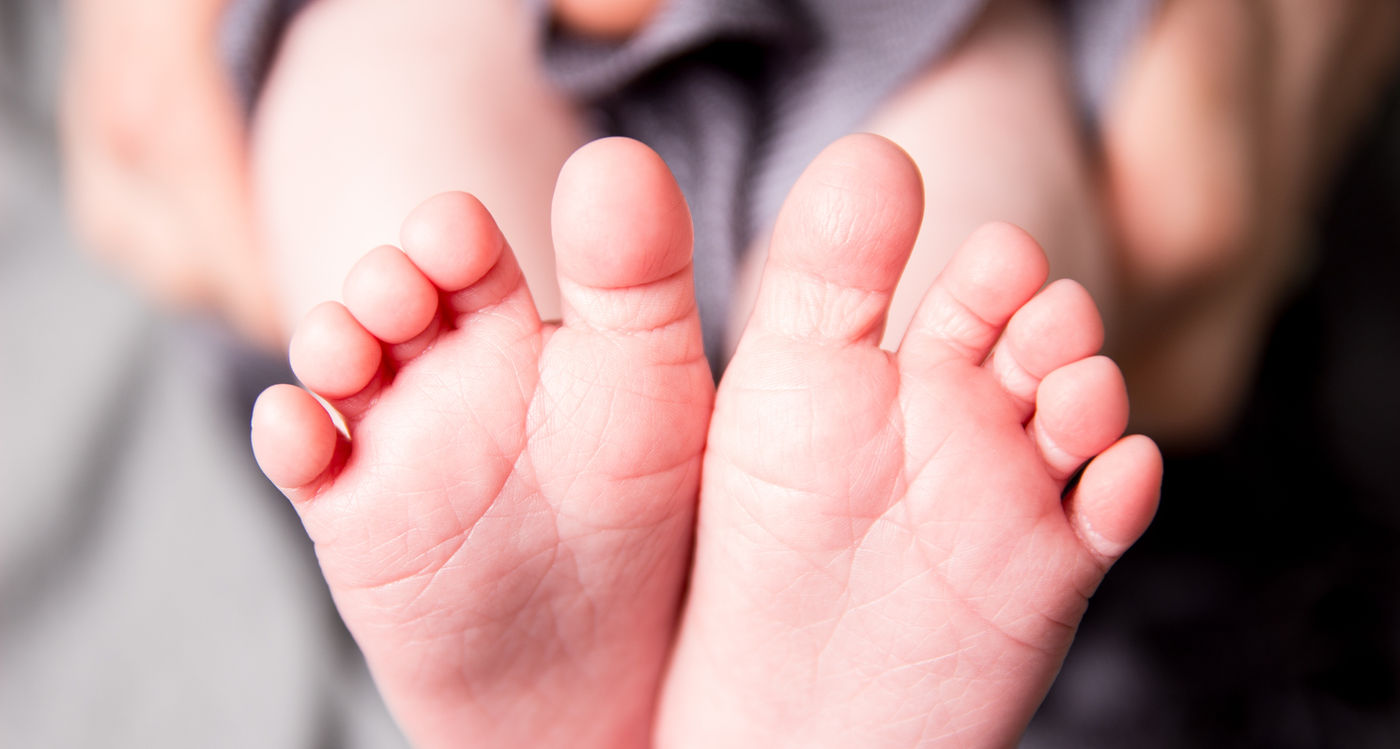 Child receiving pediatric care